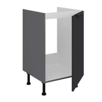 LUNARA Unterschrank für Spüle – Breite 50 cm, Schwarz/Anthrazit