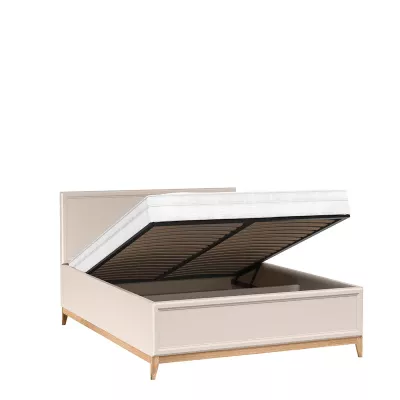Doppelbett mit Stauraum 160x200 ELLENSBURG - Kaschmir