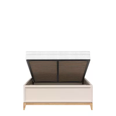 Doppelbett mit Stauraum 140x200 ELLENSBURG - Kaschmir