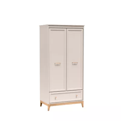 Zweitüriger Kleiderschrank 92 cm ELLENSBURG - Kaschmir