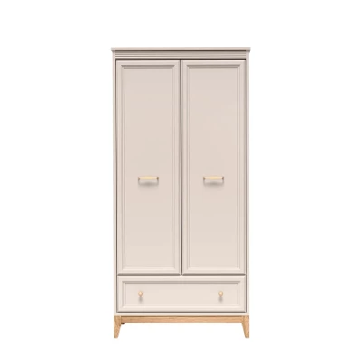 Zweitüriger Kleiderschrank 92 cm ELLENSBURG - Kaschmir