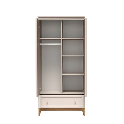 Zweitüriger Kleiderschrank 92 cm ELLENSBURG - Kaschmir