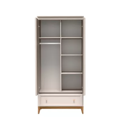 Zweitüriger Kleiderschrank 92 cm ELLENSBURG - Kaschmir