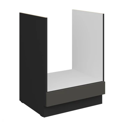 LUNARA Herdschrank – Breite 60 cm, Graphit/Schwarz