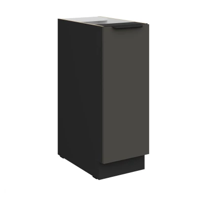 LUNARA Auszugsschrank – Breite 30 cm, Graphit/Schwarz