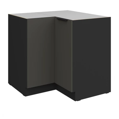 Unterschrank LUNARA – 90 x 90 cm, Graphit/Schwarz