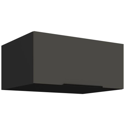 Tiefe Dunstabzugshaube LUNARA – Breite 80 cm, Graphit/Schwarz