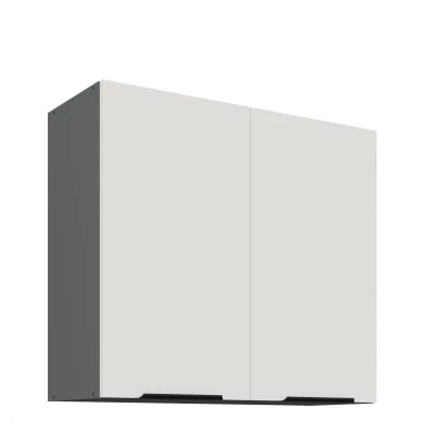 Oberschrank LUNARA – Breite 80 cm, weiß/anthrazit