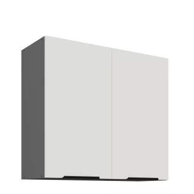 Oberschrank LUNARA – Breite 80 cm, weiß/anthrazit
