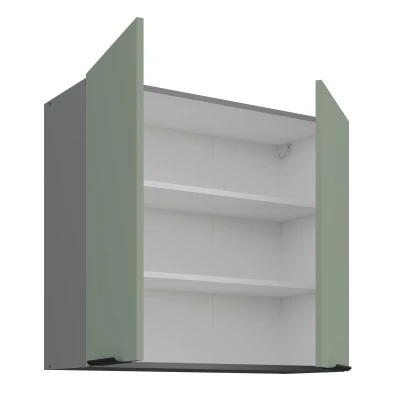 Oberschrank LUNARA – Breite 80 cm, Grün/Anthrazit