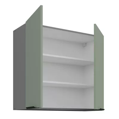 Oberschrank LUNARA – Breite 80 cm, Grün/Anthrazit