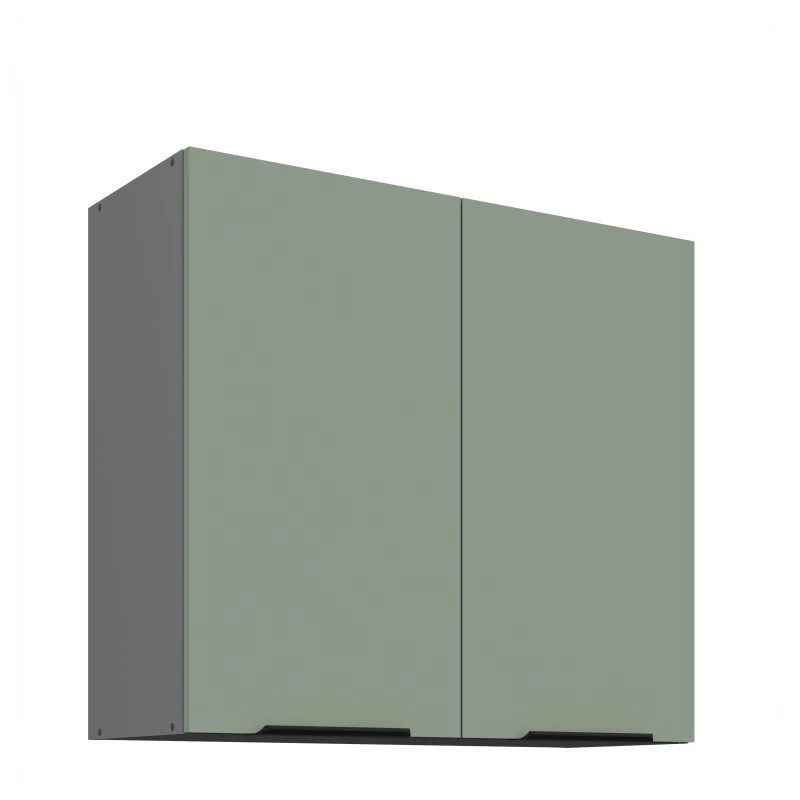 Oberschrank LUNARA – Breite 80 cm, Grün/Anthrazit