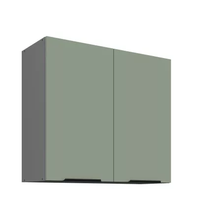 Oberschrank LUNARA – Breite 80 cm, Grün/Anthrazit