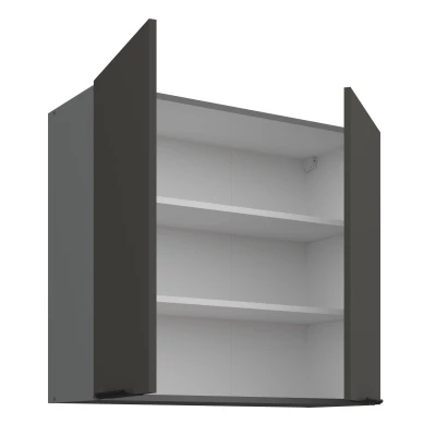 Oberschrank LUNARA – Breite 80 cm, Graphit/Anthrazit