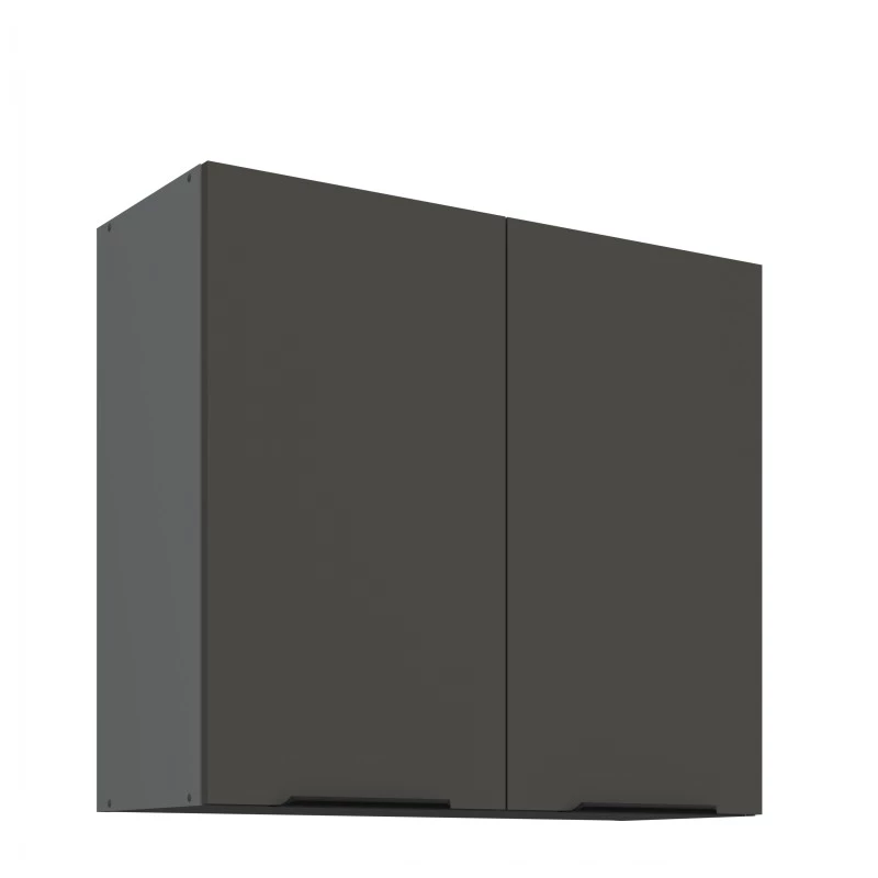 Oberschrank LUNARA – Breite 80 cm, Graphit/Anthrazit