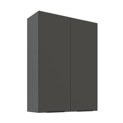 Hoher Küchenoberschrank LUNARA – Breite 80 cm, Graphit/Anthrazit