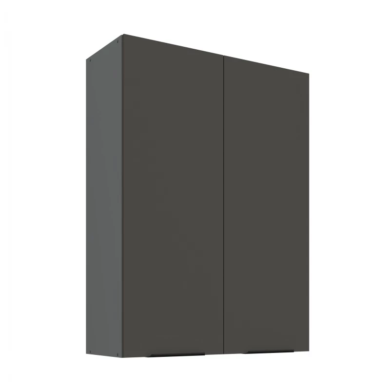 Hoher Küchenoberschrank LUNARA – Breite 80 cm, Graphit/Anthrazit