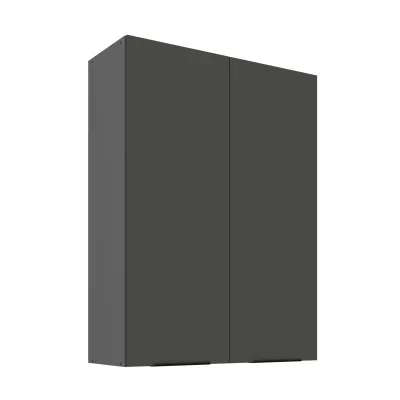 Hoher Küchenoberschrank LUNARA – Breite 80 cm, Graphit/Anthrazit