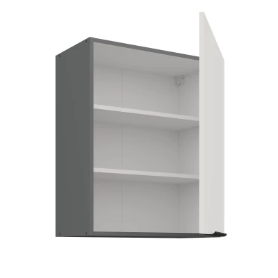 Küchenoberschrank LUNARA – Breite 60 cm, weiß/anthrazit