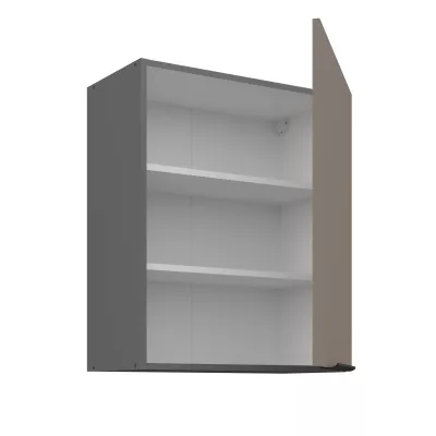 Küchenoberschrank LUNARA – Breite 60 cm, Dunkelbeige/Anthrazit