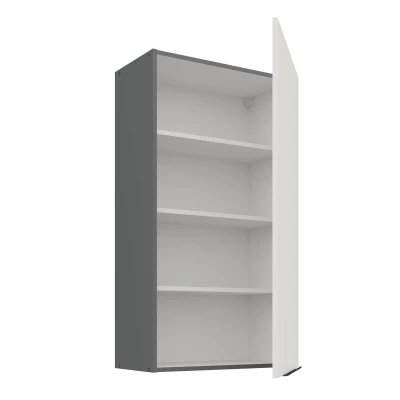 LUNARA Küchenoberschrank – Breite 60 cm, Weiß/Anthrazit
