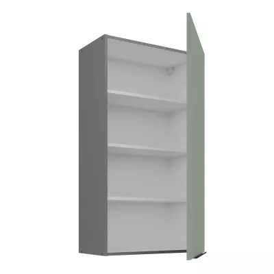 Hoher Küchenoberschrank LUNARA – Breite 60 cm, Grün/Anthrazit