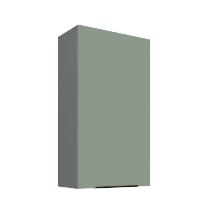 Hoher Küchenoberschrank LUNARA – Breite 60 cm, Grün/Anthrazit