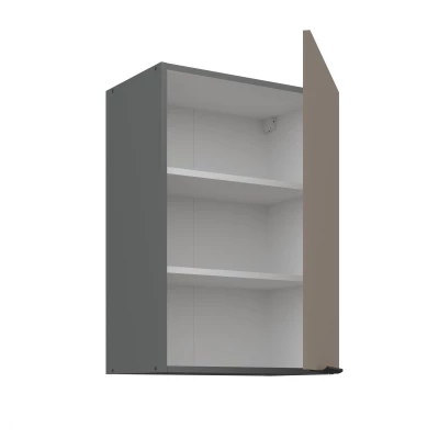 Oberschrank LUNARA – Breite 50 cm, Dunkelbeige/Anthrazit