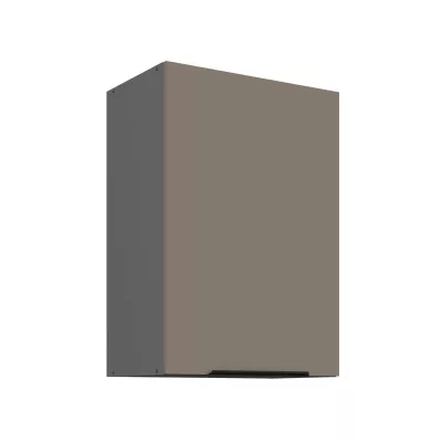 Oberschrank LUNARA – Breite 50 cm, Dunkelbeige/Anthrazit