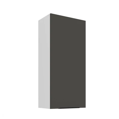 Hoher Küchenoberschrank LUNARA – Breite 50 cm, Graphit/Weiß