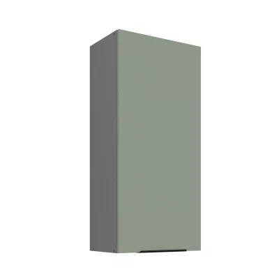 Hoher Küchenoberschrank LUNARA – Breite 50 cm, Grün/Anthrazit