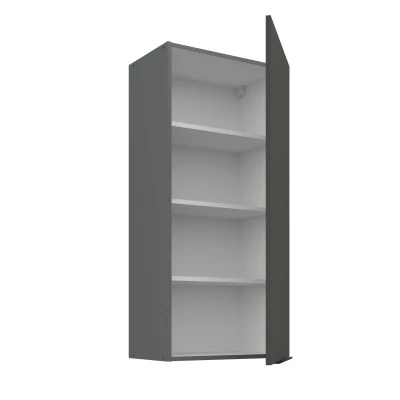 Hoher Küchenoberschrank LUNARA – Breite 50 cm, Graphit/Anthrazit