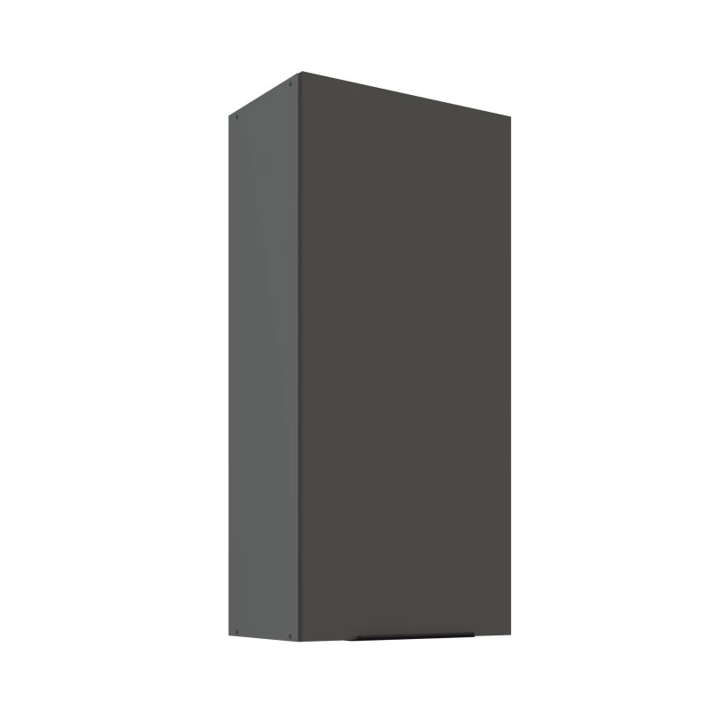 Hoher Küchenoberschrank LUNARA – Breite 50 cm, Graphit/Anthrazit