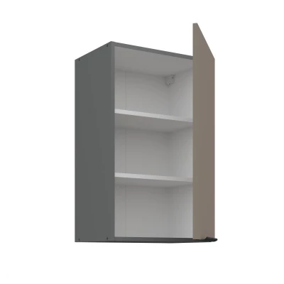 Küchenoberschrank LUNARA – Breite 45 cm, Dunkelbeige/Anthrazit