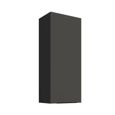Hoher Küchenoberschrank LUNARA – Breite 45 cm, Graphit/Schwarz
