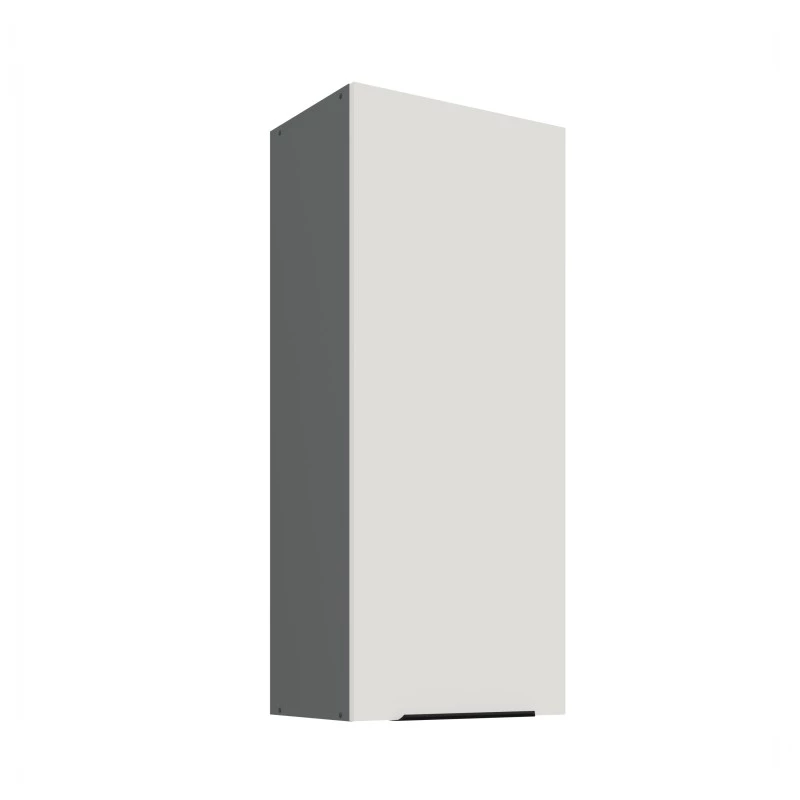 Hoher Küchenoberschrank LUNARA – Breite 45 cm, weiß/anthrazit