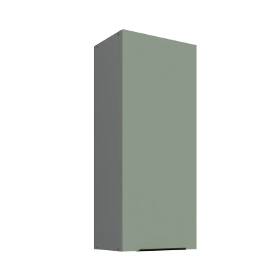 Hoher Küchenoberschrank LUNARA – Breite 45 cm, Grün/Anthrazit