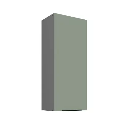 Hoher Küchenoberschrank LUNARA – Breite 45 cm, Grün/Anthrazit