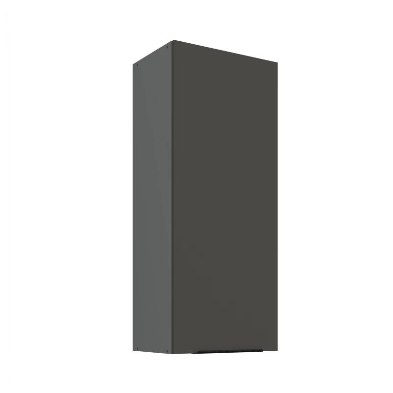 Hoher Küchenoberschrank LUNARA – Breite 45 cm, Graphit/Anthrazit