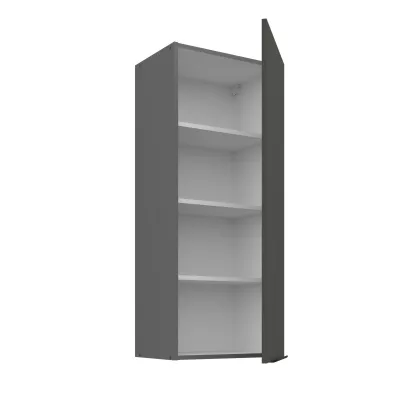 Hoher Küchenoberschrank LUNARA – Breite 45 cm, Graphit/Anthrazit