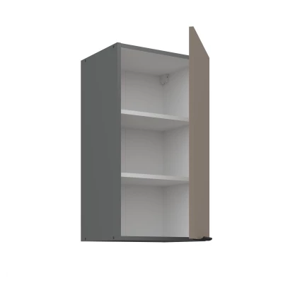 Oberschrank LUNARA – Breite 40 cm, Dunkelbeige/Anthrazit