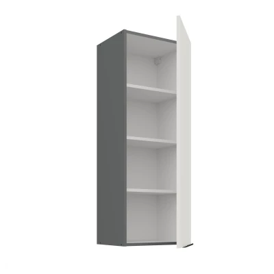 LUNARA Küchenoberschrank – Breite 40 cm, Weiß/Anthrazit