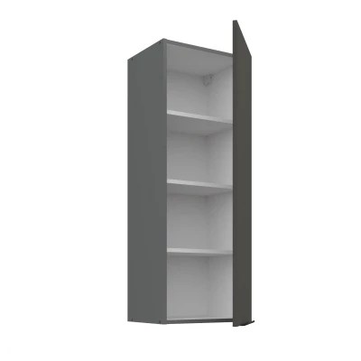 Hoher Küchenoberschrank LUNARA – Breite 40 cm, Graphit/Anthrazit