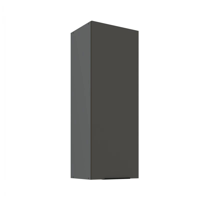 Hoher Küchenoberschrank LUNARA – Breite 40 cm, Graphit/Anthrazit