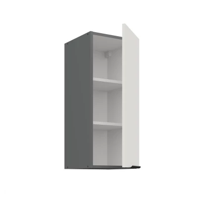 Oberschrank LUNARA – Breite 30 cm, weiß/anthrazit