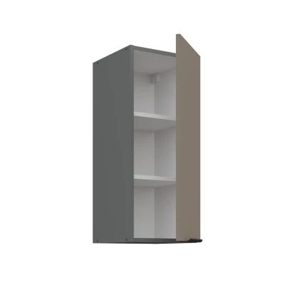 Oberschrank LUNARA – Breite 30 cm, Dunkelbeige/Anthrazit