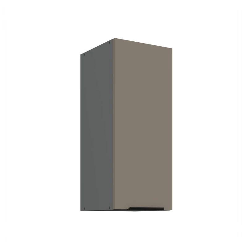 Oberschrank LUNARA – Breite 30 cm, Dunkelbeige/Anthrazit