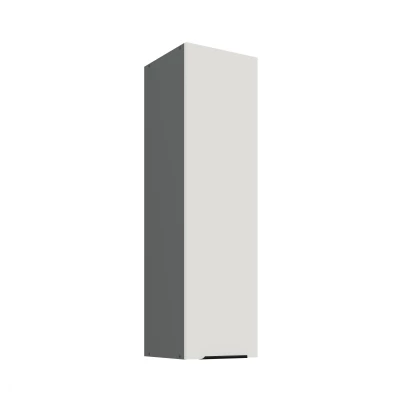 Hoher Küchenoberschrank LUNARA – Breite 30 cm, weiß/anthrazit