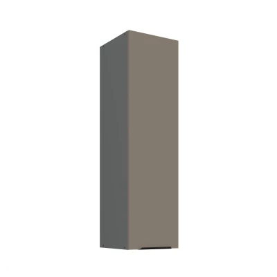 Hoher Küchenoberschrank LUNARA – Breite 30 cm, Dunkelbeige/Anthrazit