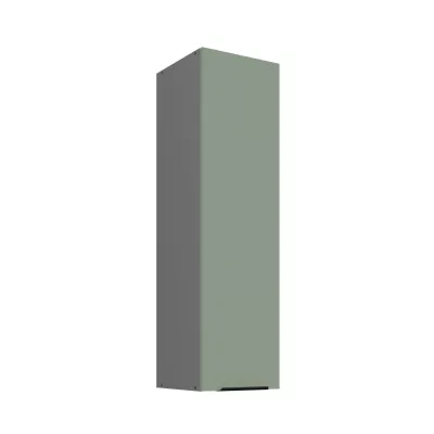 Hoher Küchenoberschrank LUNARA – Breite 30 cm, Grün/Anthrazit